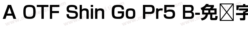 A OTF Shin Go Pr5 B字体转换